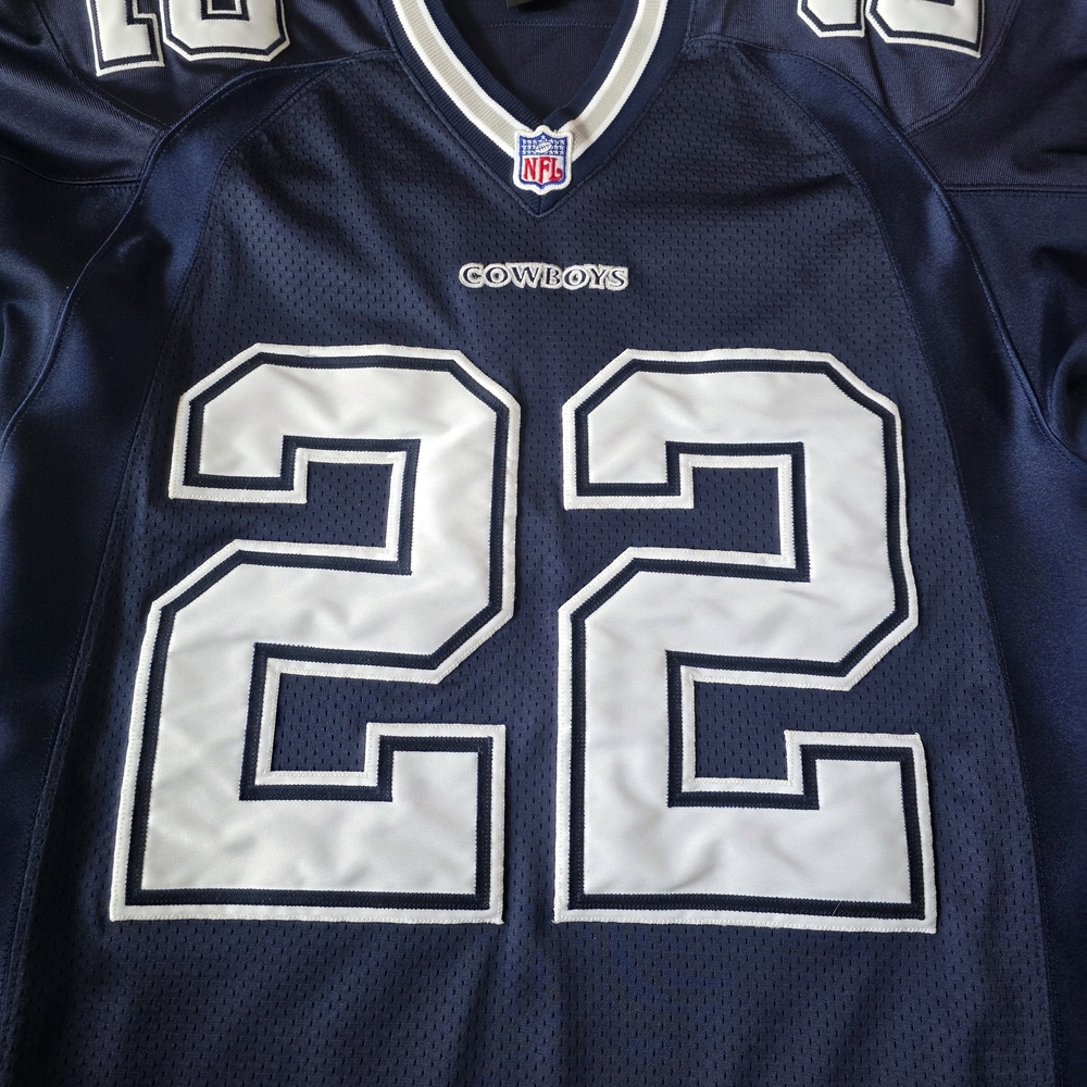VINTAGE Nike Emmitt Smith Cowboys Authentic Pro Line Jersey Navy Blue Large - Picture 7 of 14